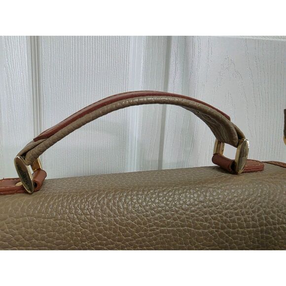 Vintage Dooney & Bourke AWL Pebbled Leather Crossbody (Tan/Brown) - Picture 15 of 16